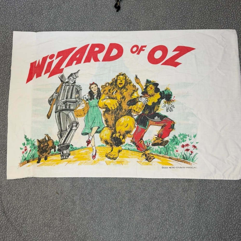 Vintage Wizard Of Oz Pillow Case Dated 1939